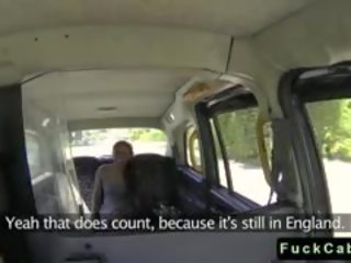 British Ebony Amateur Fucks In Fake Taxi